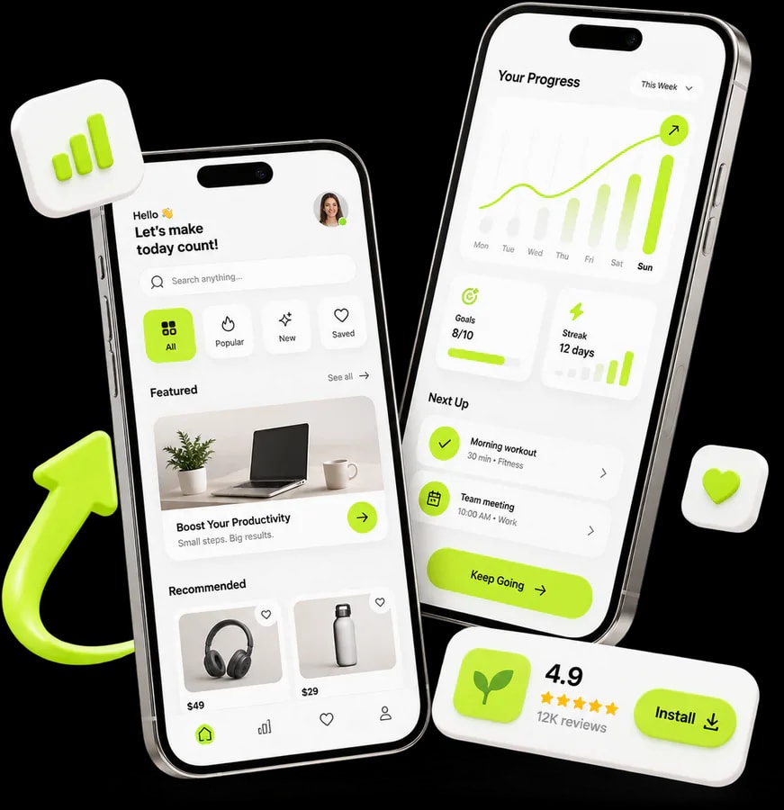 Aperçu — Applications mobiles